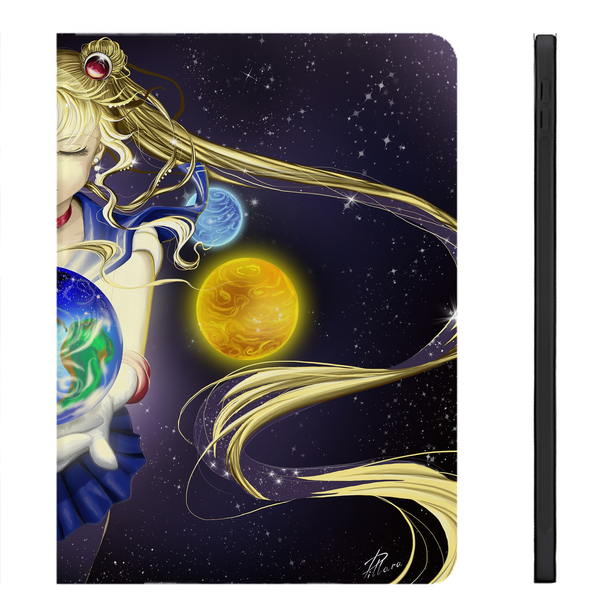 （画像用） 美少女戦士セーラームーン Sailor Moon IPadケース ペンホルダー付き ブックスタイルデザイン